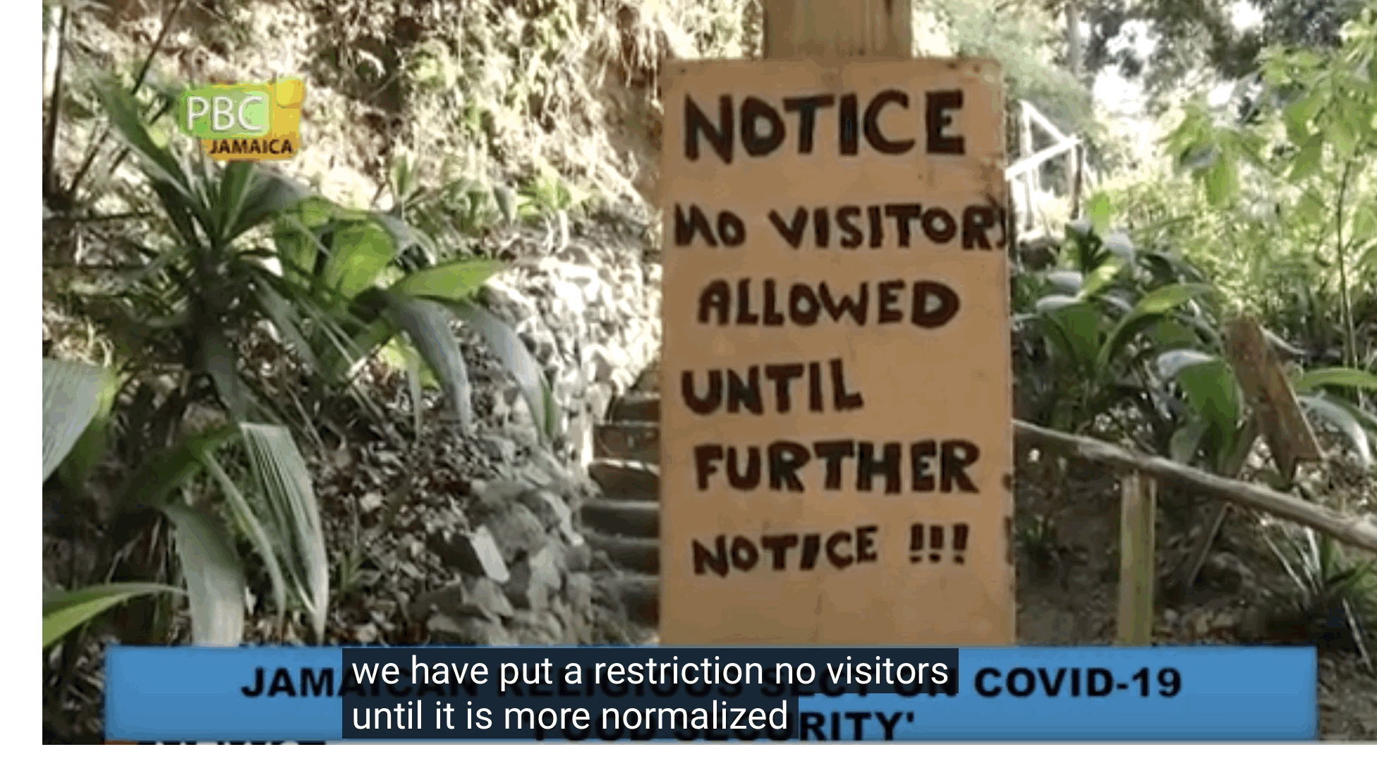 no visitors!